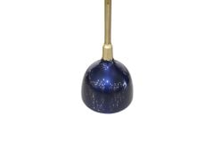 T.Concept Metal Yuvarlak Yan Sehpa Lacivert Gold Ayak