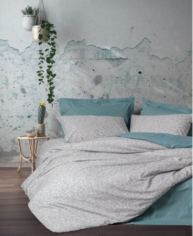 Cotton Box Petite Çift Kişilik Lastikli Çarşaflı Nevresim Takımı June Mint