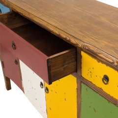 Tmall Home Design 3 Çekmeceli ve 4 Kapılı Ahşap Dolap