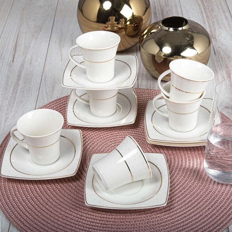 Güral Porselen Caroline Decorlu 6lı Fincan Takımı