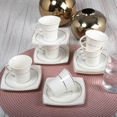 Güral Porselen Caroline Decorlu 6lı Fincan Takımı