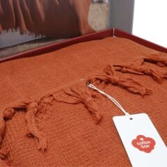 Cotton Box Jakarlı Papina Çift Kişilik Pike Takımı Tarçın