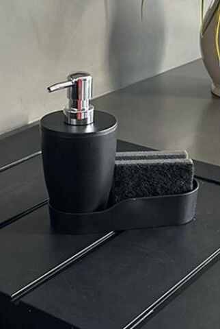 Siyah Pure Mutfak Sıvı Sabunluk M-E91-06
