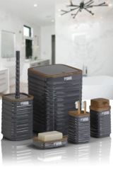 Okyanus Home Luna 5’li Banyo Seti Antrasit
