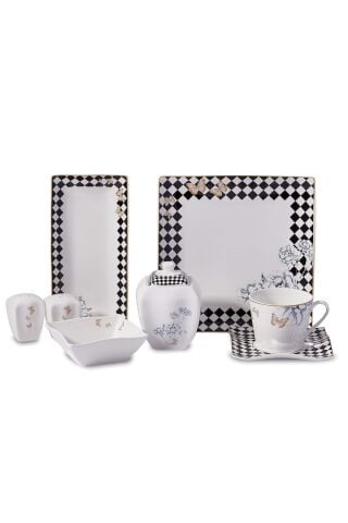 A8573 LİNK Kare 28prç Kahvaltı Takımı