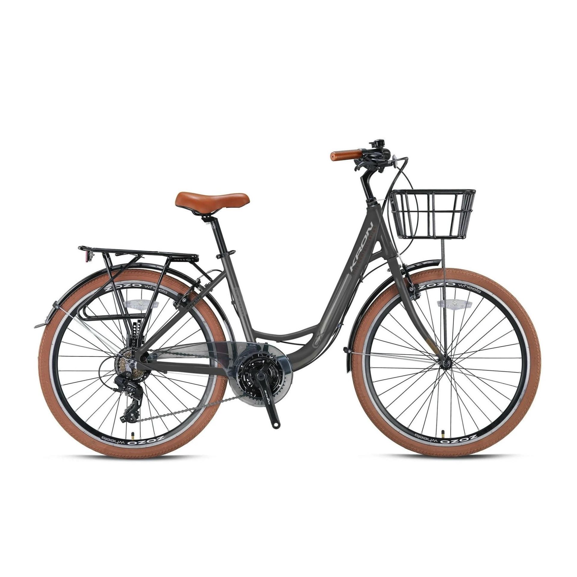 Kron CX 100 28 V 15 Şehir Bisikleti Füme Gri-Kahverengi