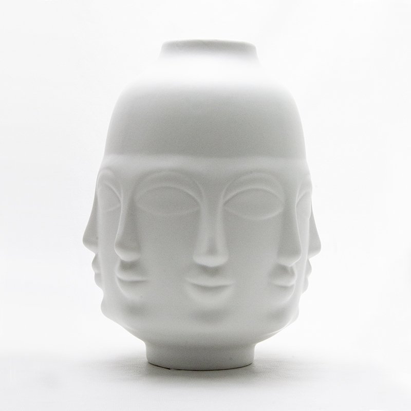T.Concept Vipassi Beyaz Buddha Vazo 27 Cm