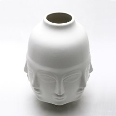 T.Concept Vipassi Beyaz Buddha Vazo 27 Cm