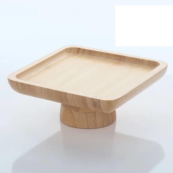 Mien-1290 17cm Bambu Kare Sunumluk