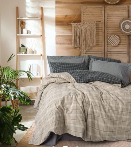 Cotton Box Warm Flanel Tek Kişilik Nevresim Takımı Siiras Gri