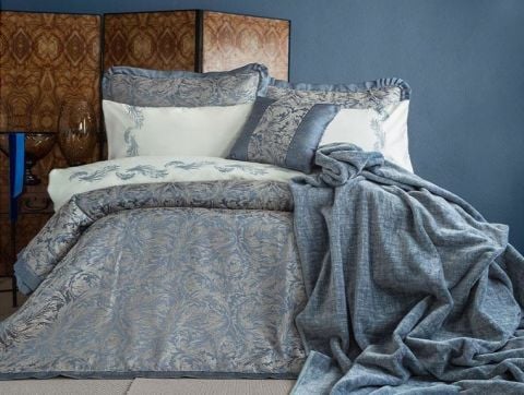Apricitas Home Nevresim Takımı Çeyiz Seti Gala Mavi