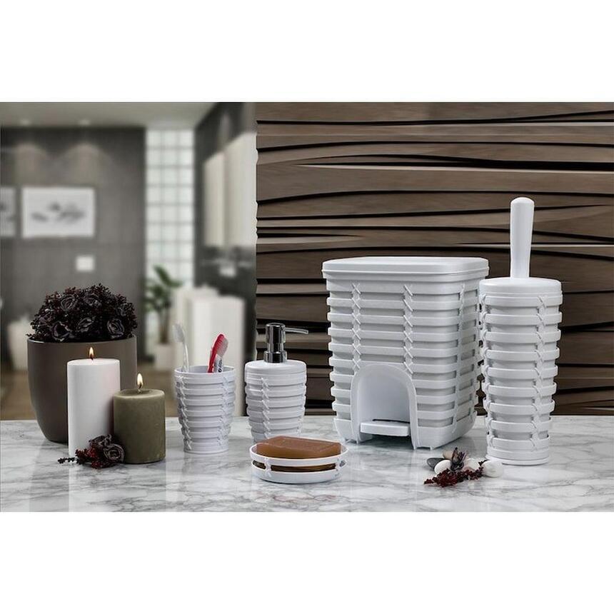 Primanova Palm Beyaz 5li Banyo Seti