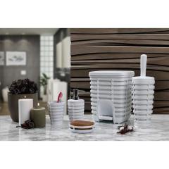 Primanova Palm Beyaz 5li Banyo Seti