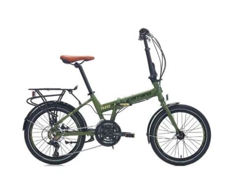 Carraro 20 Flexi 121 350H 21V VFren Katlanır Bisiklet Haki Siyah