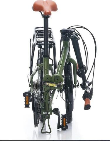 Carraro 20 Flexi 121 350H 21V VFren Katlanır Bisiklet Haki Siyah