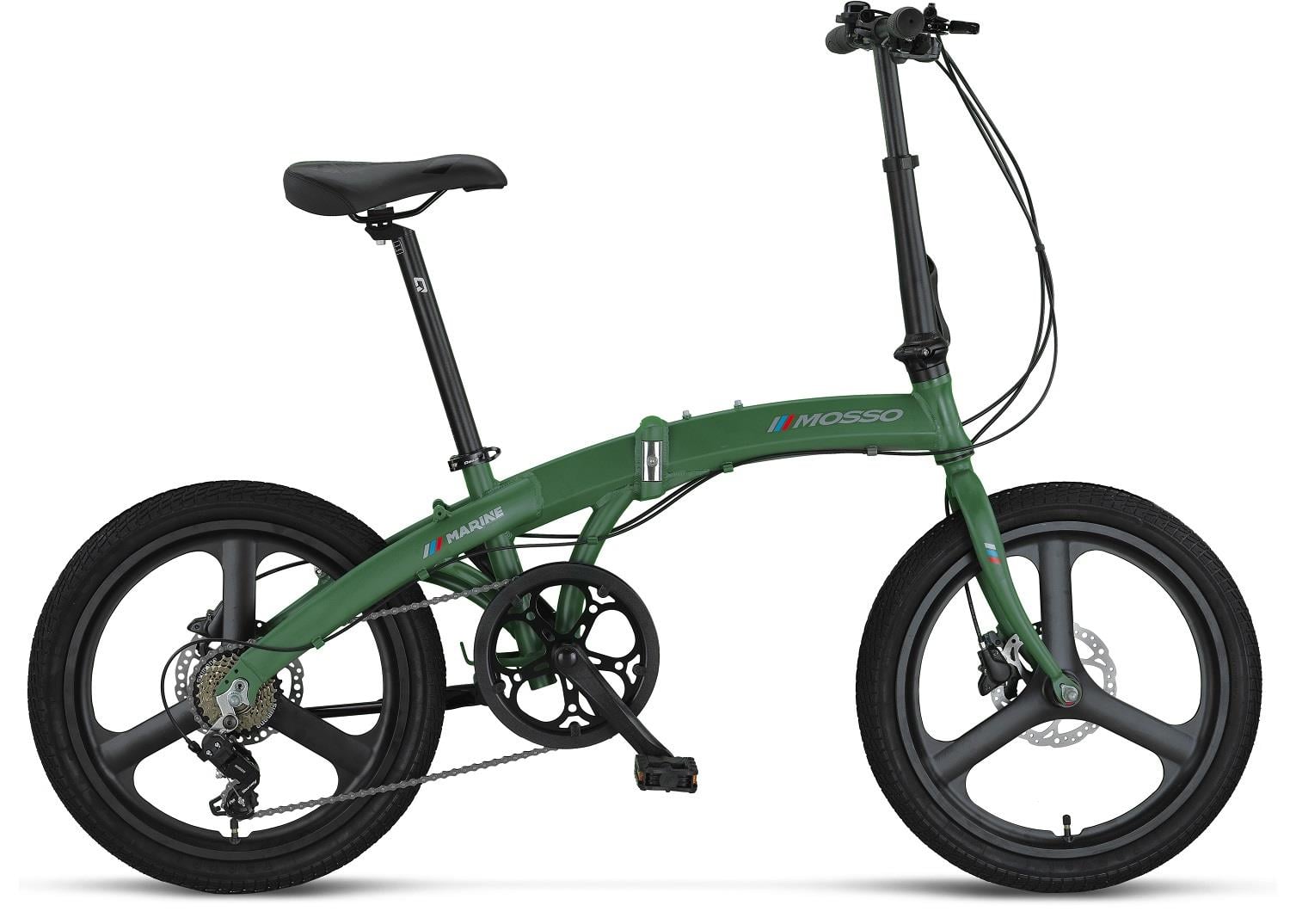 Mosso Marine 20 Jant 12K H.Disk 7 Vites Katlanır Bisiklet Mat Race Green