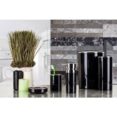 Primanova Lenox Siyah 5 Parça Banyo Seti