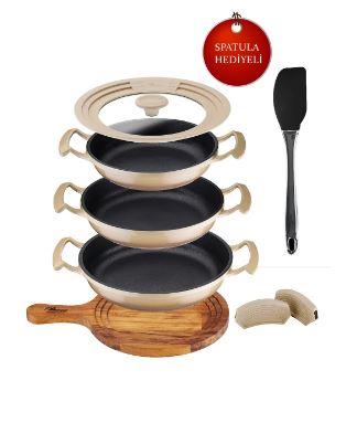 Brioni TRY Cook 7 Parça Sahan Seti Bej