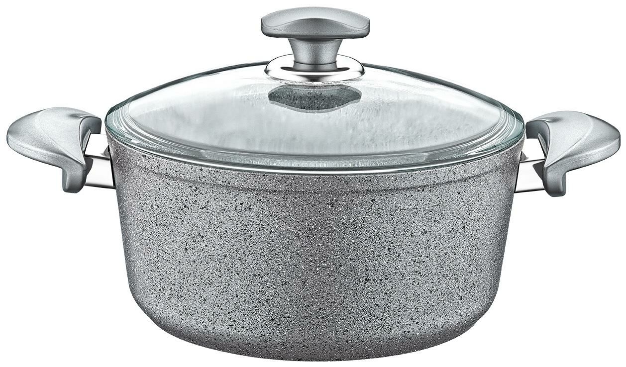 Oms Granit Derin Tencere Gri 20*11,5