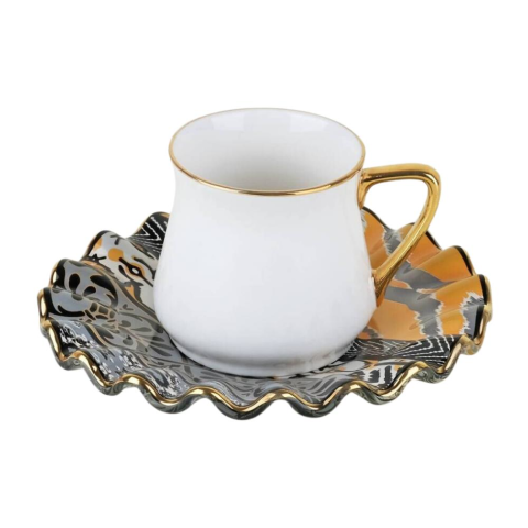 Glore Zarif Vintage Kahve Seti 2’Li -82586