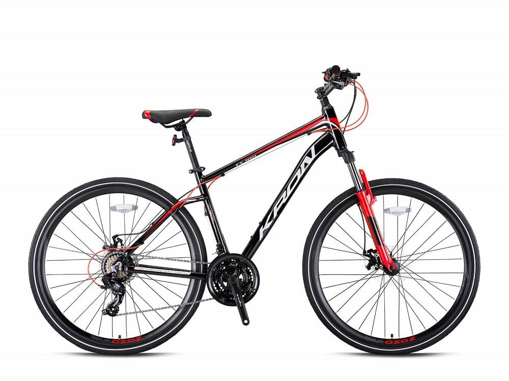 Kron TX100 28 Jant Trekking Bisikleti M.disk 18''Siyah-Kırmızı