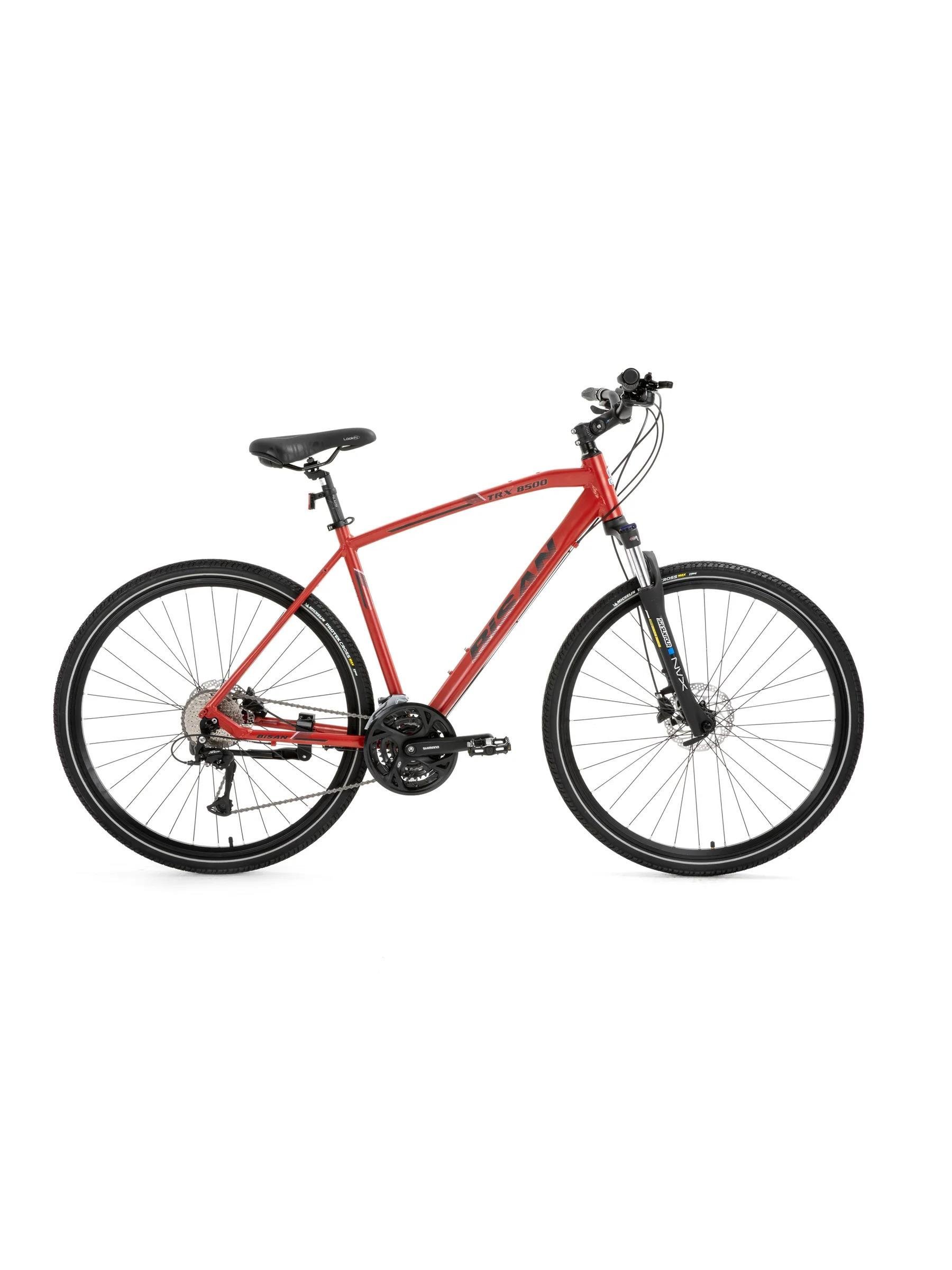Bisan TRX 8500 700C 54 CM Şehir Bisiklet Mat Kırmızı-Siyah