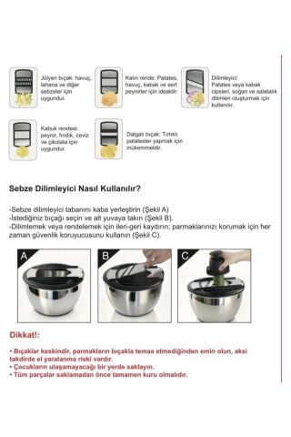 Mien Salata Kurutucu Rende Seti 5 Litre ZF2521