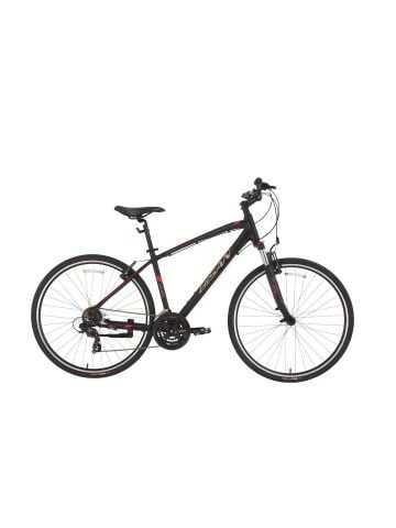 Bisan TRX 8100 700C 46 CM Şehir Bisikleti Mat Siyah Kırmızı