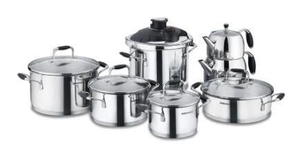15prç Hiper Tencere Set FLORA