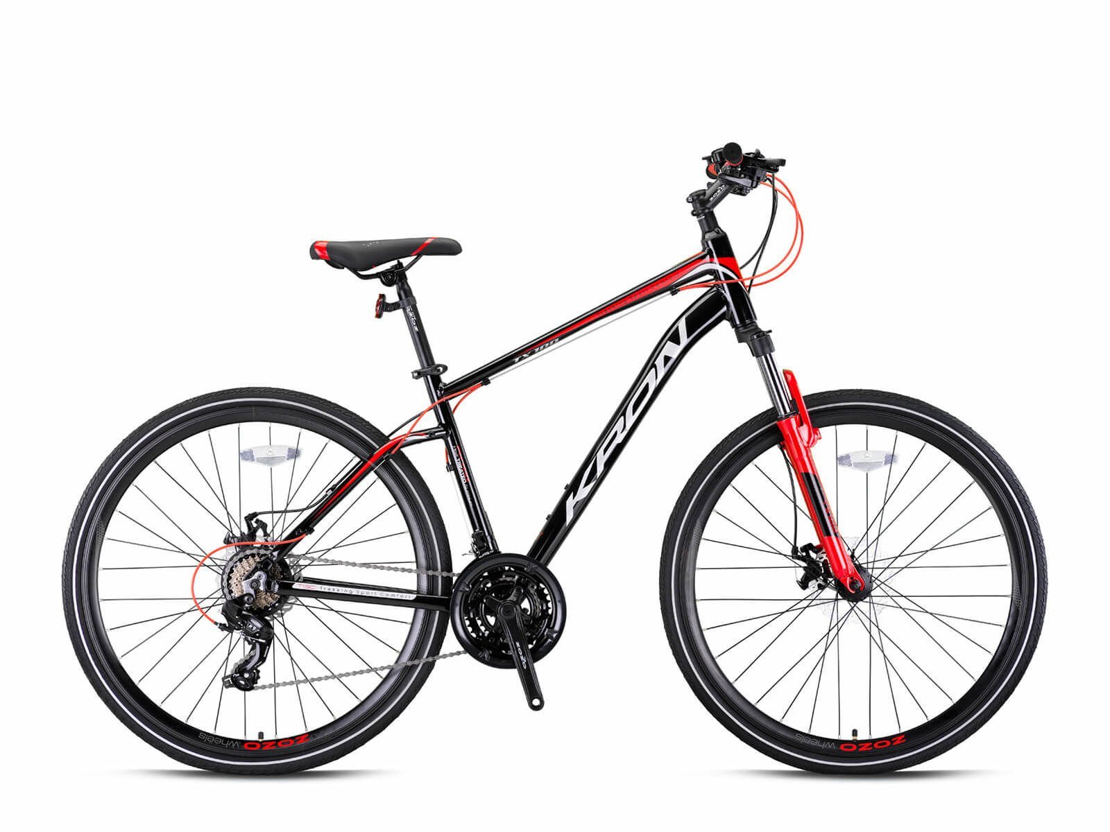 Kron TX100 28 Jant Trekking Bisikleti M.disk 16''Siyah-Kırmızı