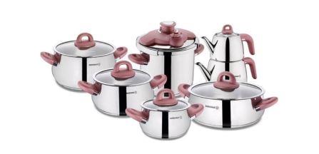 A1756 BELLA ROSEGOLD 14prç Hiper Tencere Set