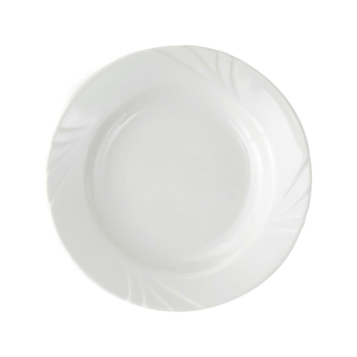 Güral Porselen Soprano Desensiz Çukur Tabak 23 cm