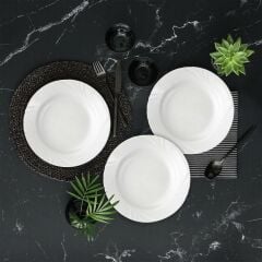 Güral Porselen Soprano Desensiz Çukur Tabak 23 cm