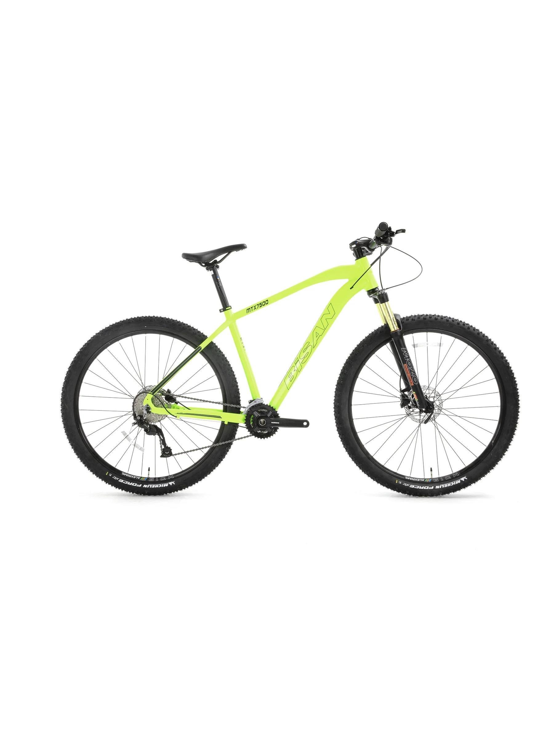 Bisan Mtx7500 Cues-24 V 29 Jant 48K Dağ Bisikleti Neon Sarı Beyaz Siyah