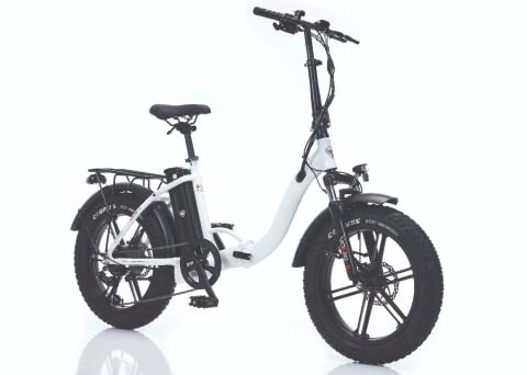 Corelli Voniq-S Eco MG 20 Jant 42K H.Disk Folding Fat Bike Elektrikli Bisiklet Krem