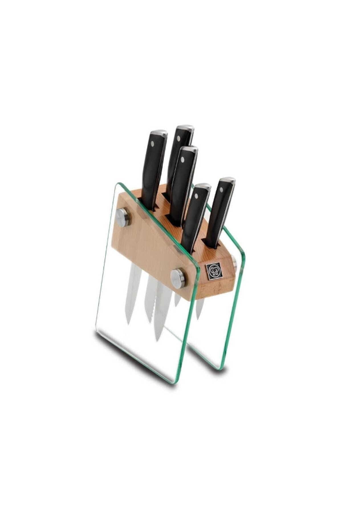 Korkmaz A685 Vetra Cam Standlı Bıçak Seti