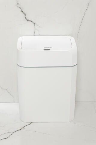 Porsima 4147 Hareket Sensörlü Sessiz Kapatma Çöp Kutusu Banyo Mutfak Çöp Kovası Kapaklı Banyo Çöp Kovası