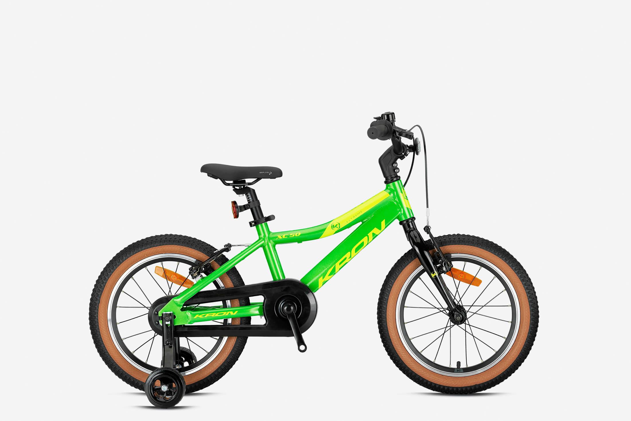 Kron XC50 20 Jant 11K Vitesiz Çocuk Bisikleti Parlak Yeşil Sarı