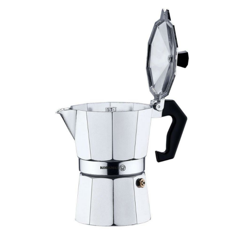 Korkmaz Dayanıklı Etna 6 Fincan Moka Pot Çelik 300 ml A5570-1