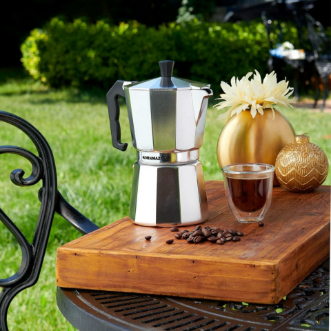 Korkmaz Dayanıklı Etna 6 Fincan Moka Pot Çelik 300 ml A5570-1