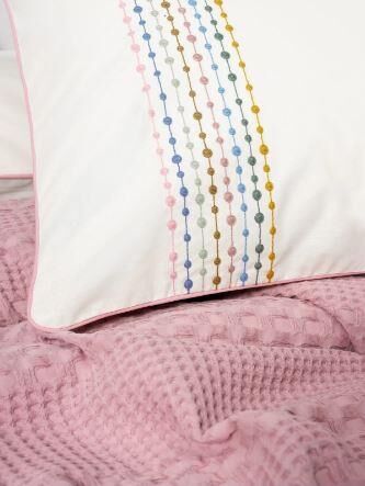 Tek Kişilik Pike Takımı Aura Pebble Pembe