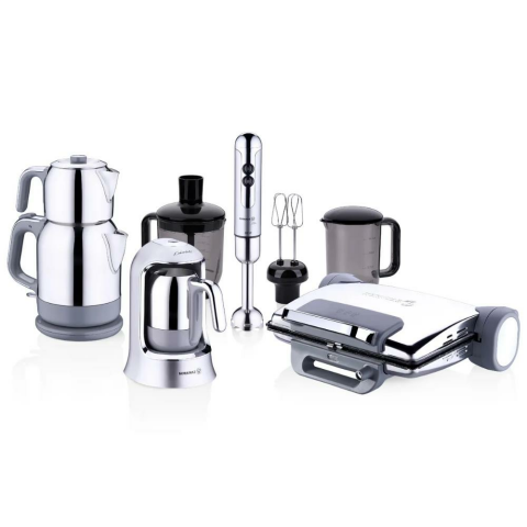 Korkmaz Inox Elektro Set 14 Parça Çelik Renk A1827