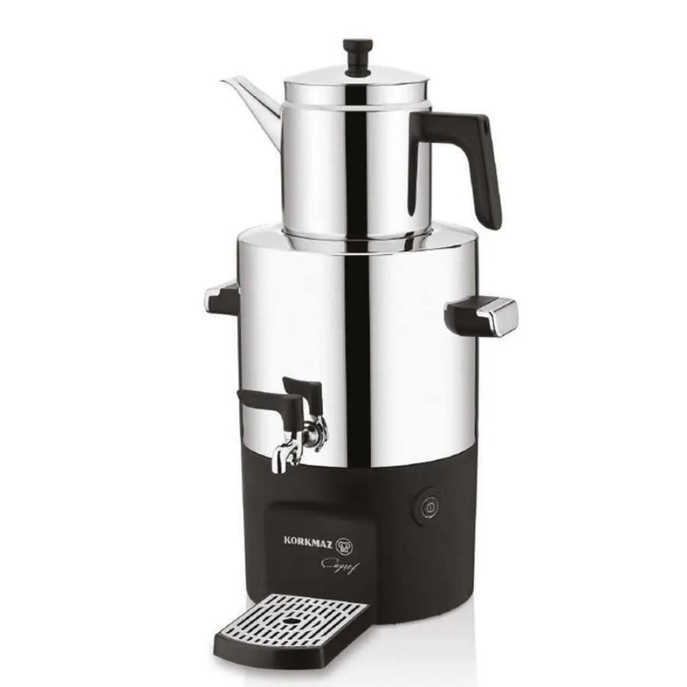 Korkmaz Dayanıklı Çayşef Semaver Inox/Parlak A841-01