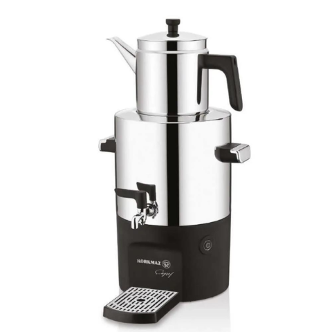 Korkmaz Dayanıklı Çayşef Semaver Inox/Parlak A841-01