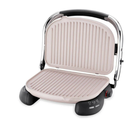 Korkmaz Castron Dayanıklı Tost Makinesi Bej-Krom Renk A324-09