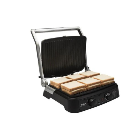 Tefal Gourmet Minute Inox Dayanıklı Paslanmaz Çelik Elektrikli Izgara ve Tost Makinesi