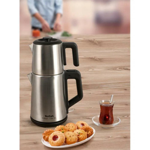 Tefal Magic Tea XL Dayanıklı Paslanmaz Çelik Çay Makinesi
