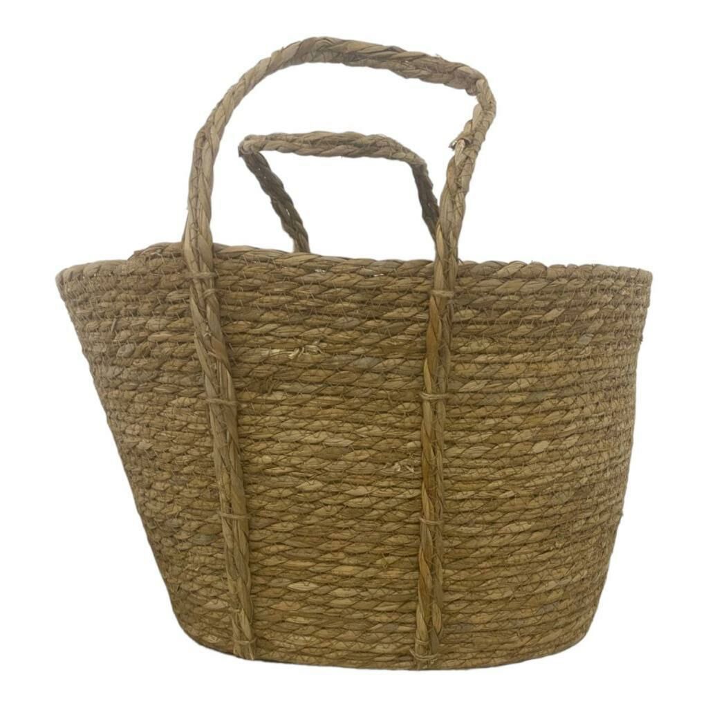 T. Concept Dekoratif Rattan Hasır Sepeti, Çok Amaçlı Düzenleme, Saklama, Sepeti 42 x 27