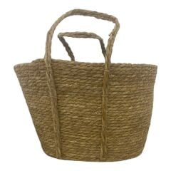 T. Concept Dekoratif Rattan Hasır Sepeti, Çok Amaçlı Düzenleme, Saklama, Sepeti 42 x 27