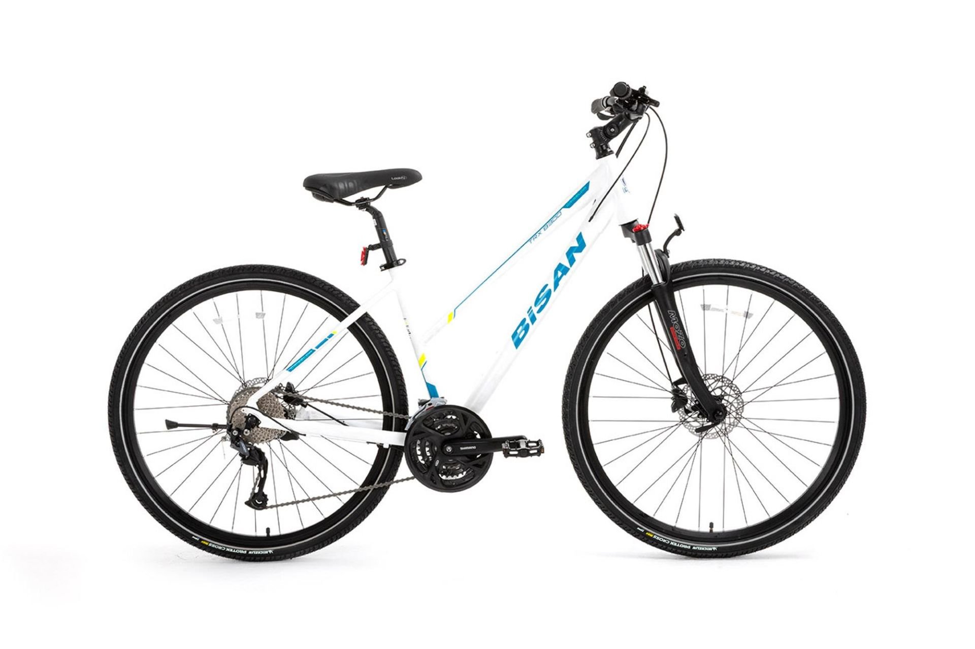 Bisan Trx-8300 Griselda Şehir Bisikleti 24 Vites Mekanik Disk Fren 28 Jant 45 cm Kadro Beyaz Mavi